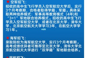 空军、海军、民航三大招飞如何选择？