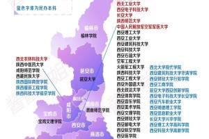 全‼陕西省50多所本科大学分布，一图了解