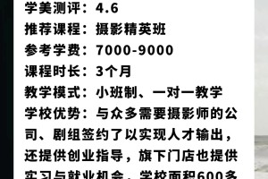 青岛摄影培训学校推荐