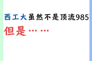 西工大虽然不是顶流985，但是……