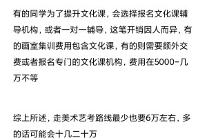 普通家庭培养一个美术生要花多少钱？