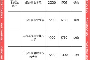 2024年山东专升本41所院校招生人数对比