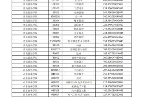 24年普通专升本投档线情况统计表