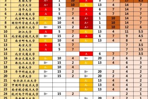 第五轮学科评估电子信息类学科总排名