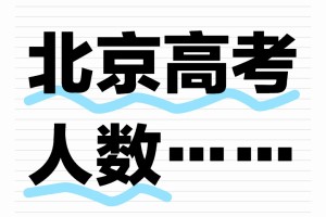 2024北京高考人数有多少？