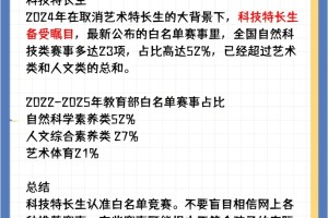 哦吼😦大部分家长都不知道的三大升学赛道