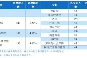 铜陵学院各大专业