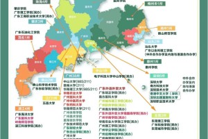 广东省本科院校分布地形图👀高考生进