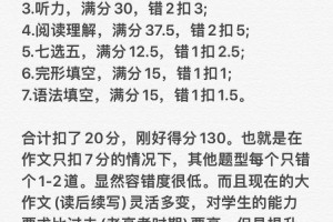 高考英语考130只能错多少题