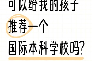 可以给我的孩子推荐一个国际本科学校吗？