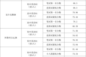 赤峰教师编，考多少分能进面啊？