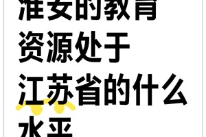 淮安教育资源在江苏省内的水平分析✨