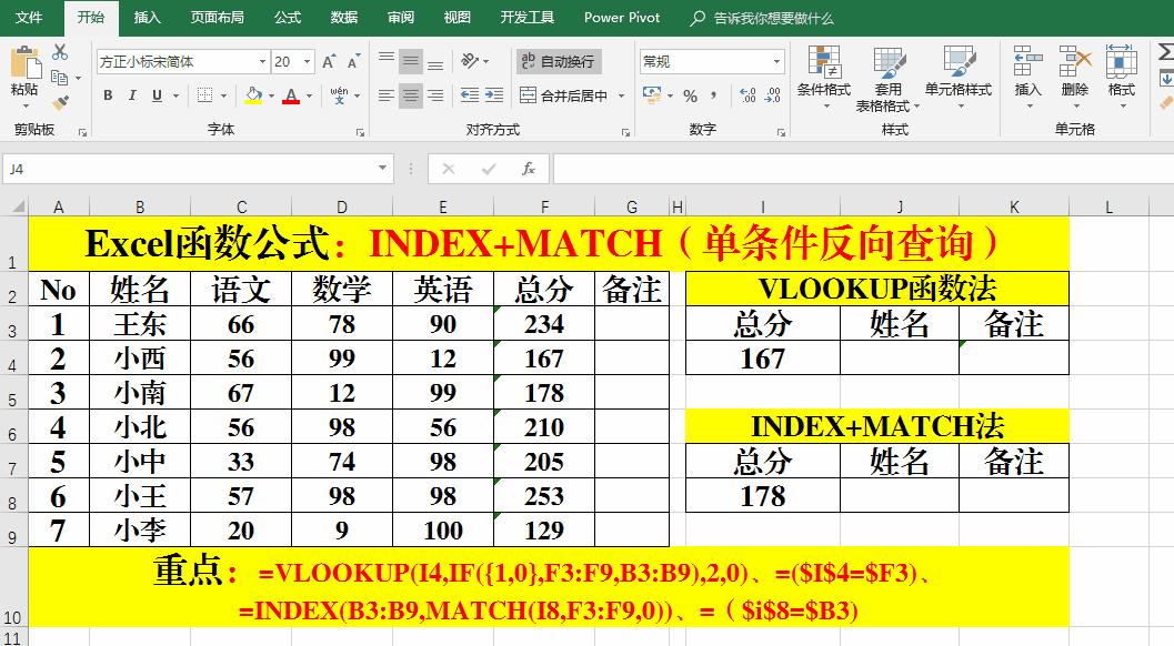 index match函数的使用方法和vlookup，比VLOOKUP函数好用10倍的函数Index+match函数怎么用？