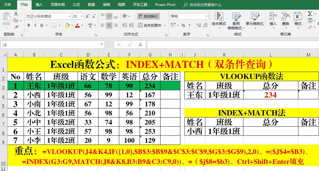 index match函数的使用方法和vlookup，比VLOOKUP函数好用10倍的函数Index+match函数怎么用？