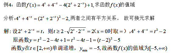 数学函数求值域的方法