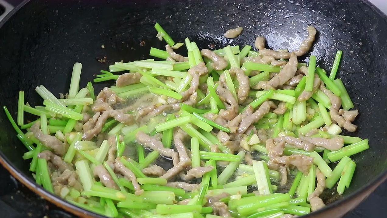 芹菜炒肉丝家常做法