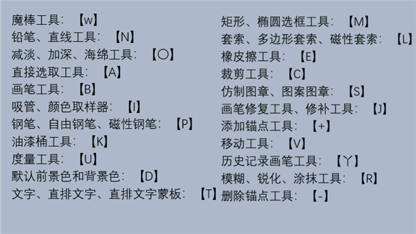 ps基本工具操作以及介绍