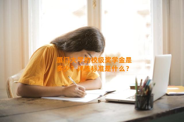 厦门大学的校级奖学金是多少？评选标准是什么？