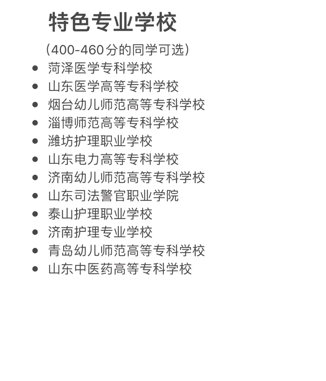 山东多少分可以上公办专科🧐各专科高校分数