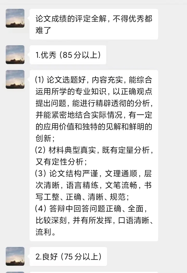 你不知道的是毕业论文的评定是有标准的