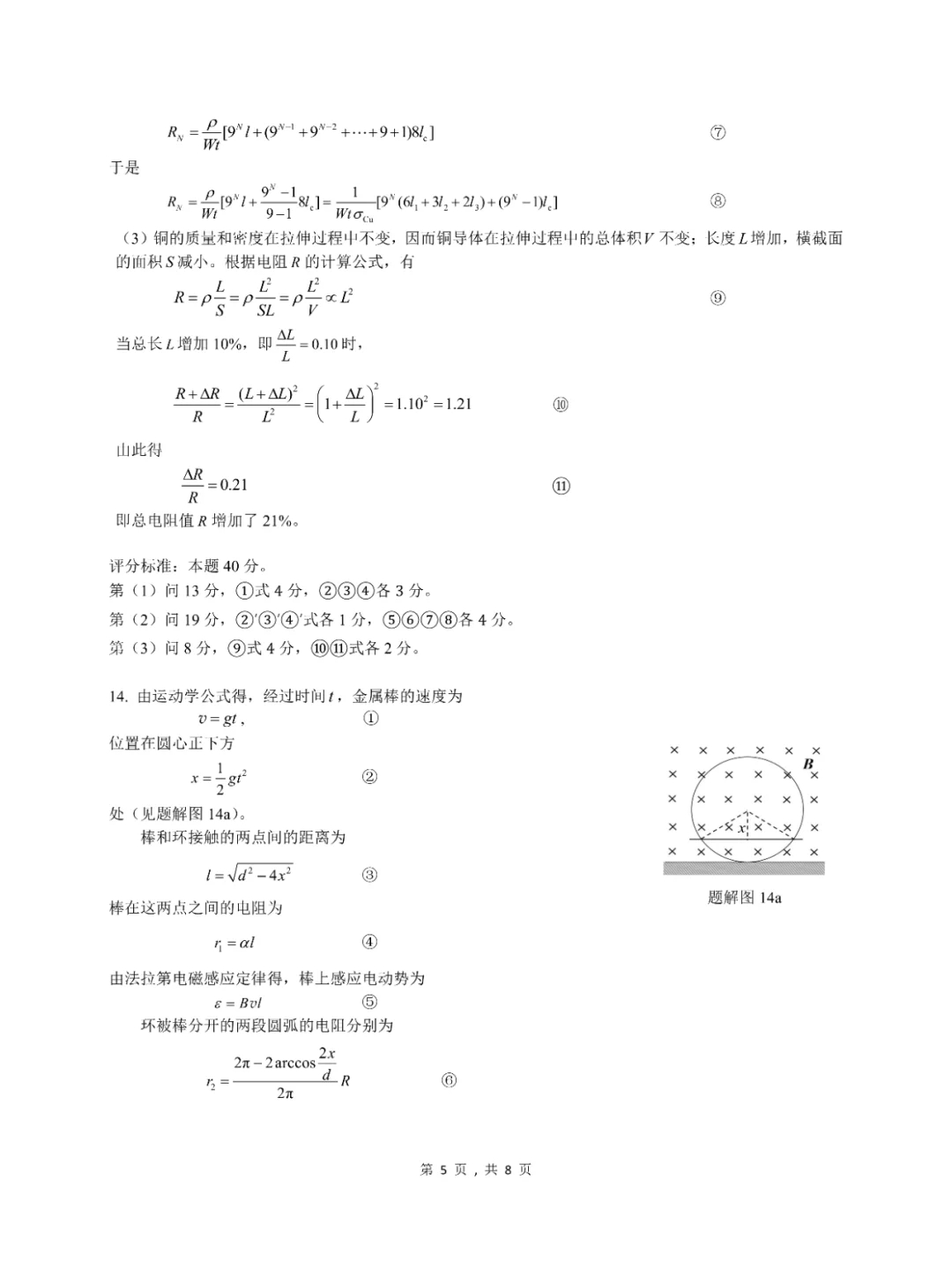 2024全国高中物理竞赛预赛试题➕答案出炉！