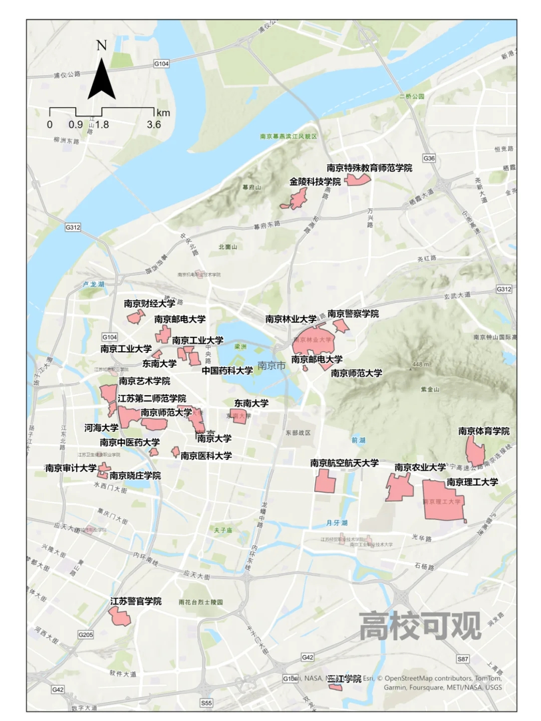 江苏——大学最全分布