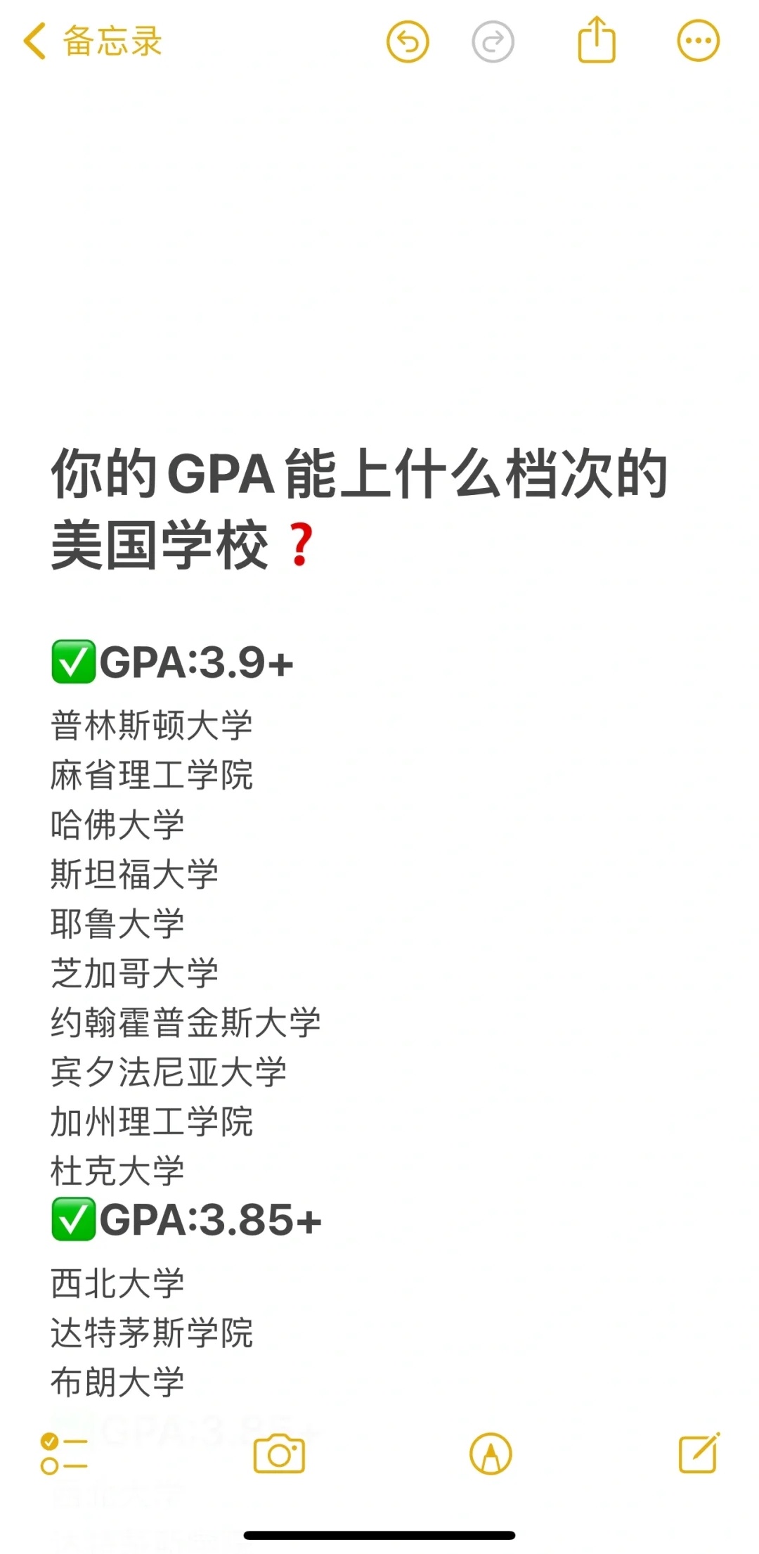 GPA多少才能被美国前50院校录取❓