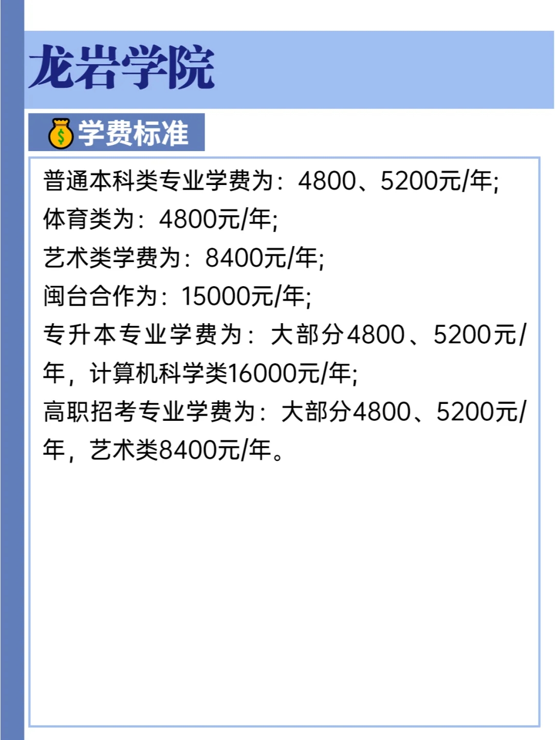 2023福建专升本院校|龙岩学院情报汇总