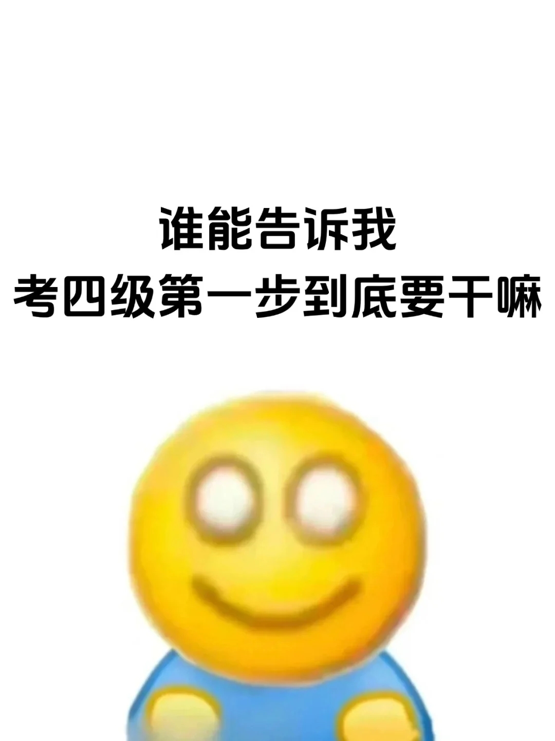 老天奶！谁能告诉我考四级第一步到底干什么