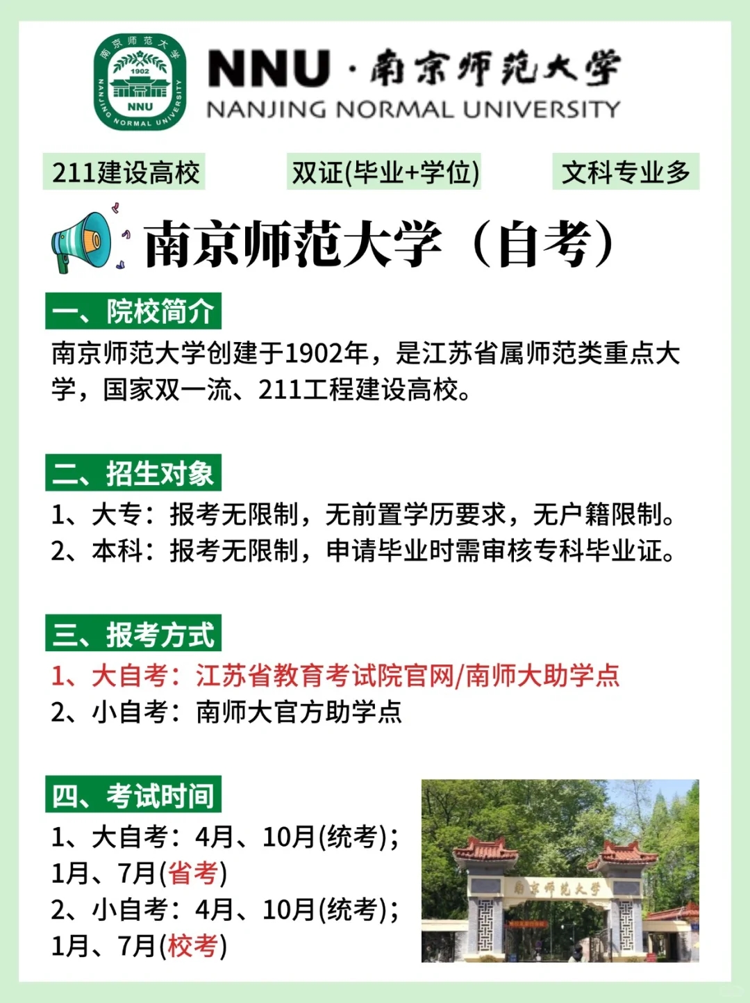 保姆级🥰24南京师范大学自考攻略！