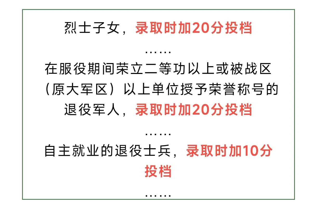 退役军人、军人子女高考加分政策重磅来袭！