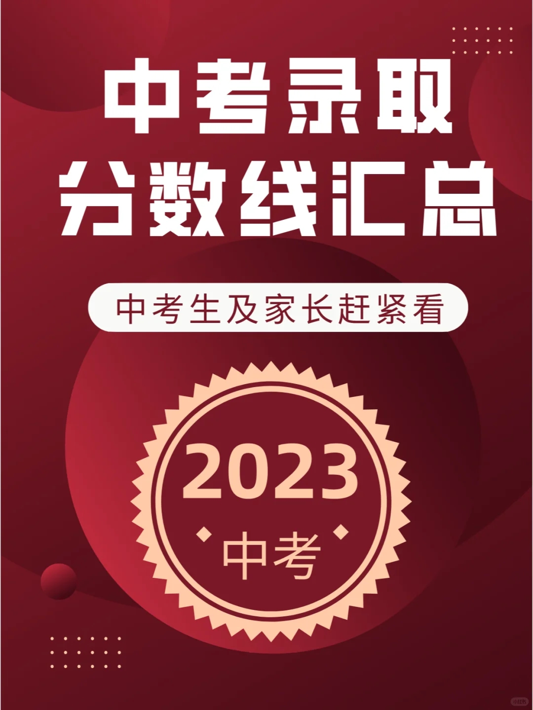 石嘴山市中考录取分数线汇总！