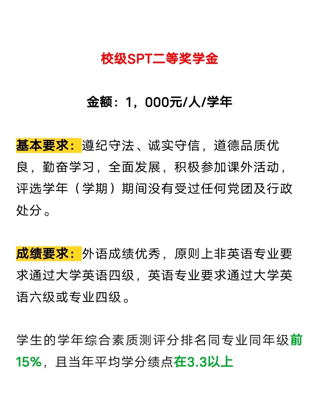 『奖学金』大学有什么奖学金？