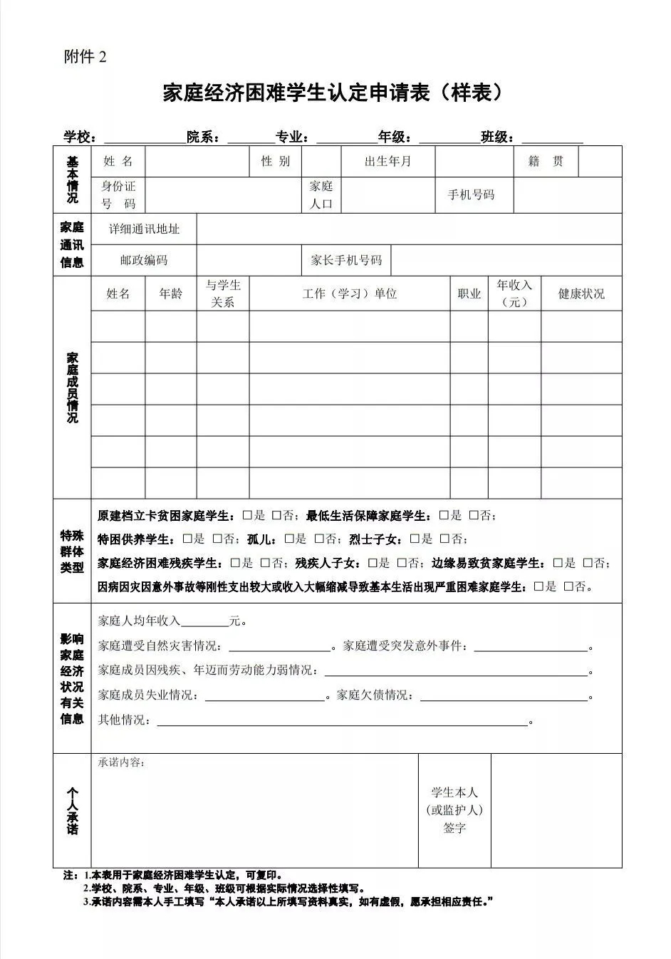 大学生怎么申请助学金？证明模板，申请表自取