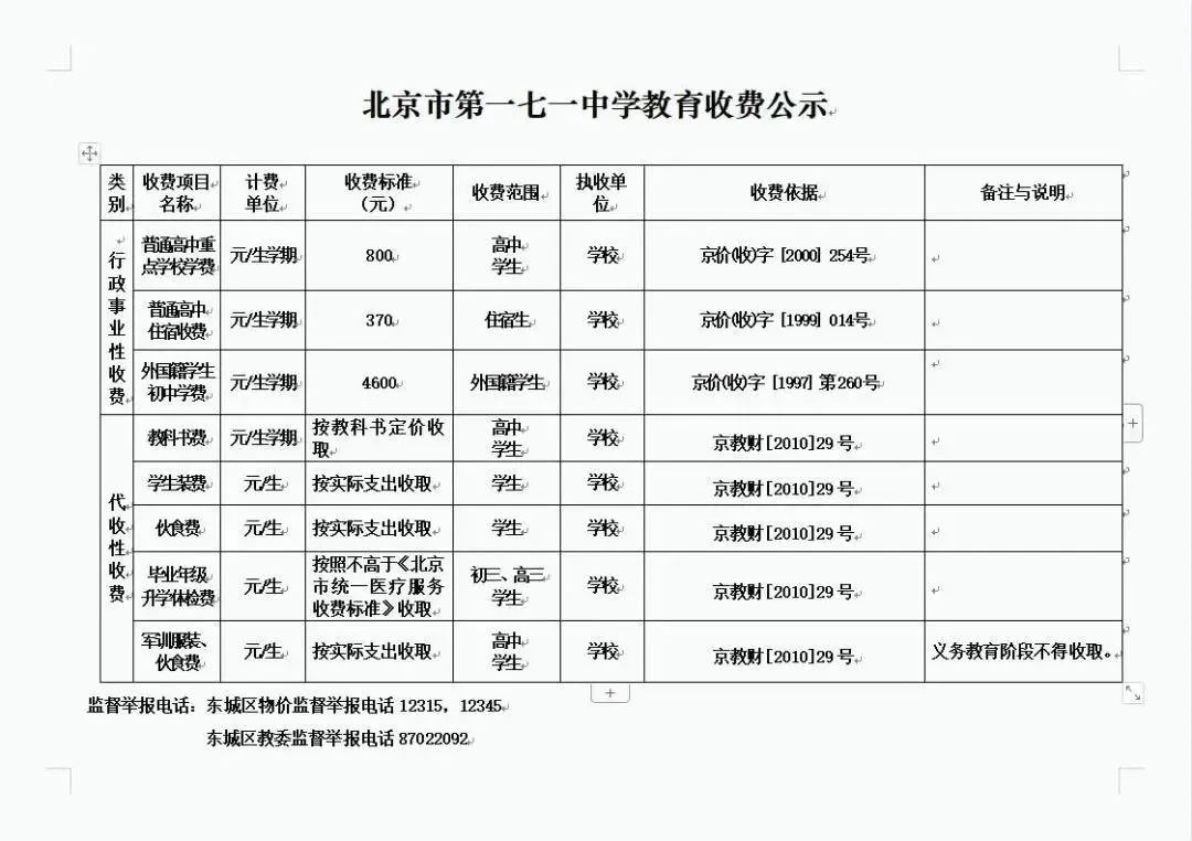 北京的高中收费也太实惠了，大学也一样