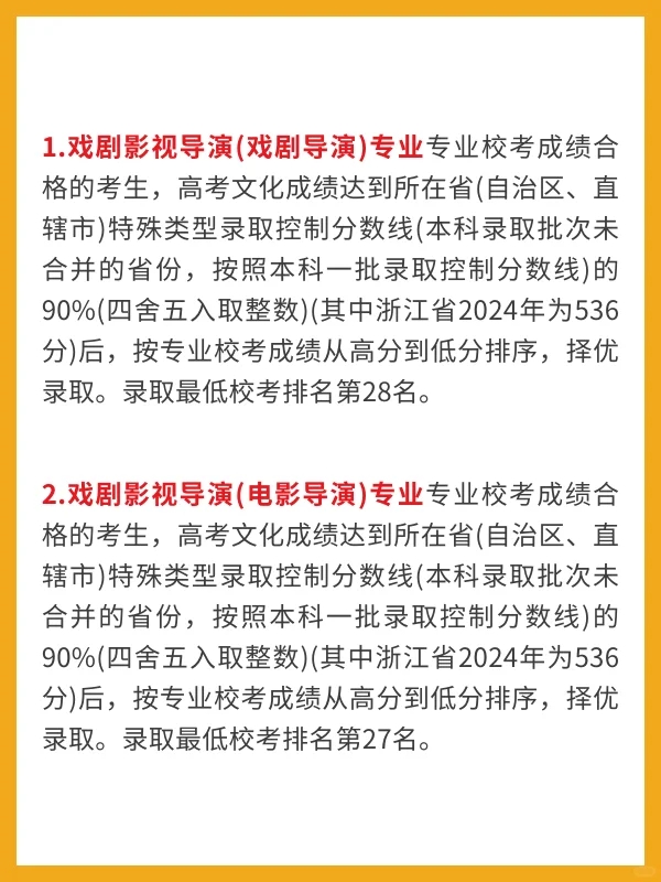 中央戏剧学院2024录取规则，录取分数 🔥