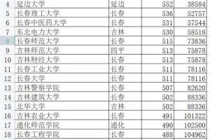 吉林有哪些大学有统计系