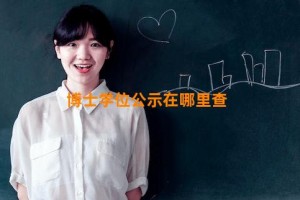 博士学位公示在哪里查