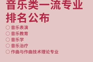 音乐艺术大学有哪些专业