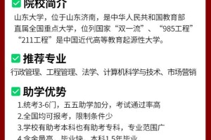 山东自考本科大学有哪些