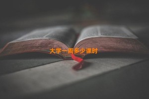 大学一周多少课时