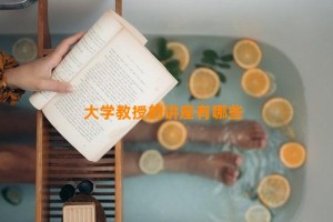 大学教授的讲座有哪些