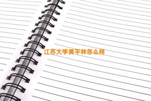 江苏大学黄平林怎么样