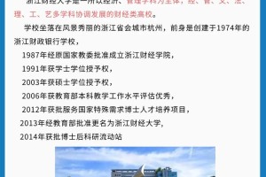 浙江财经大学哪些专业好