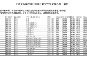 上音哪个专业好