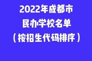 成都民办大学有哪些学校