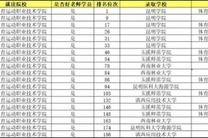 云南本科的体育哪个好