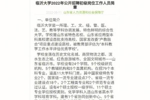 在临沂大学怎么招聘信息网