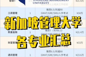 新加坡哪个大学经管专业强