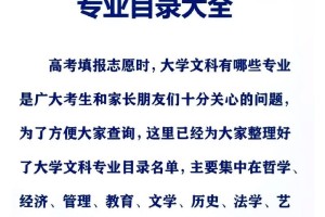 宁波文科大学有哪些专业